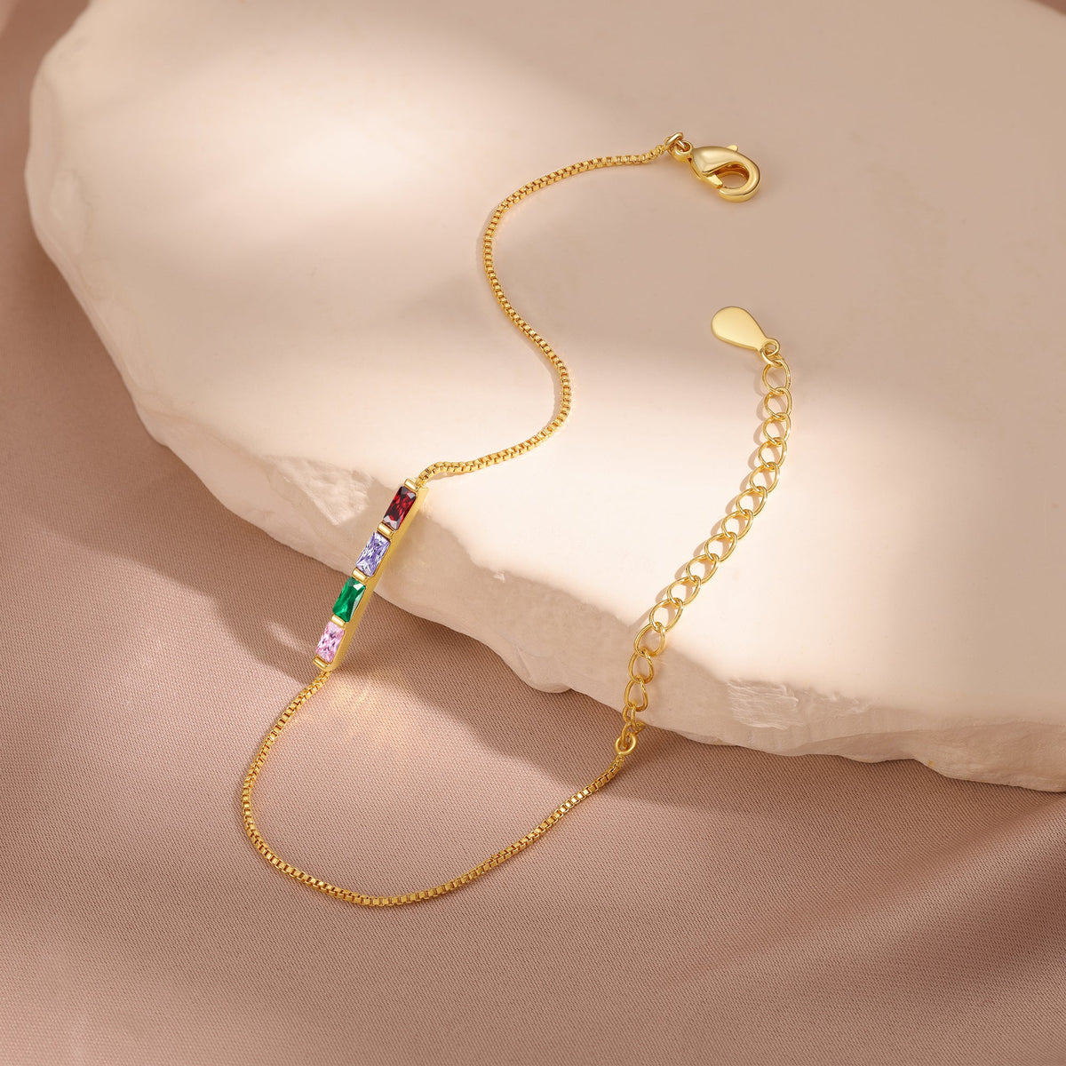 Custom Birthstone Bracelet