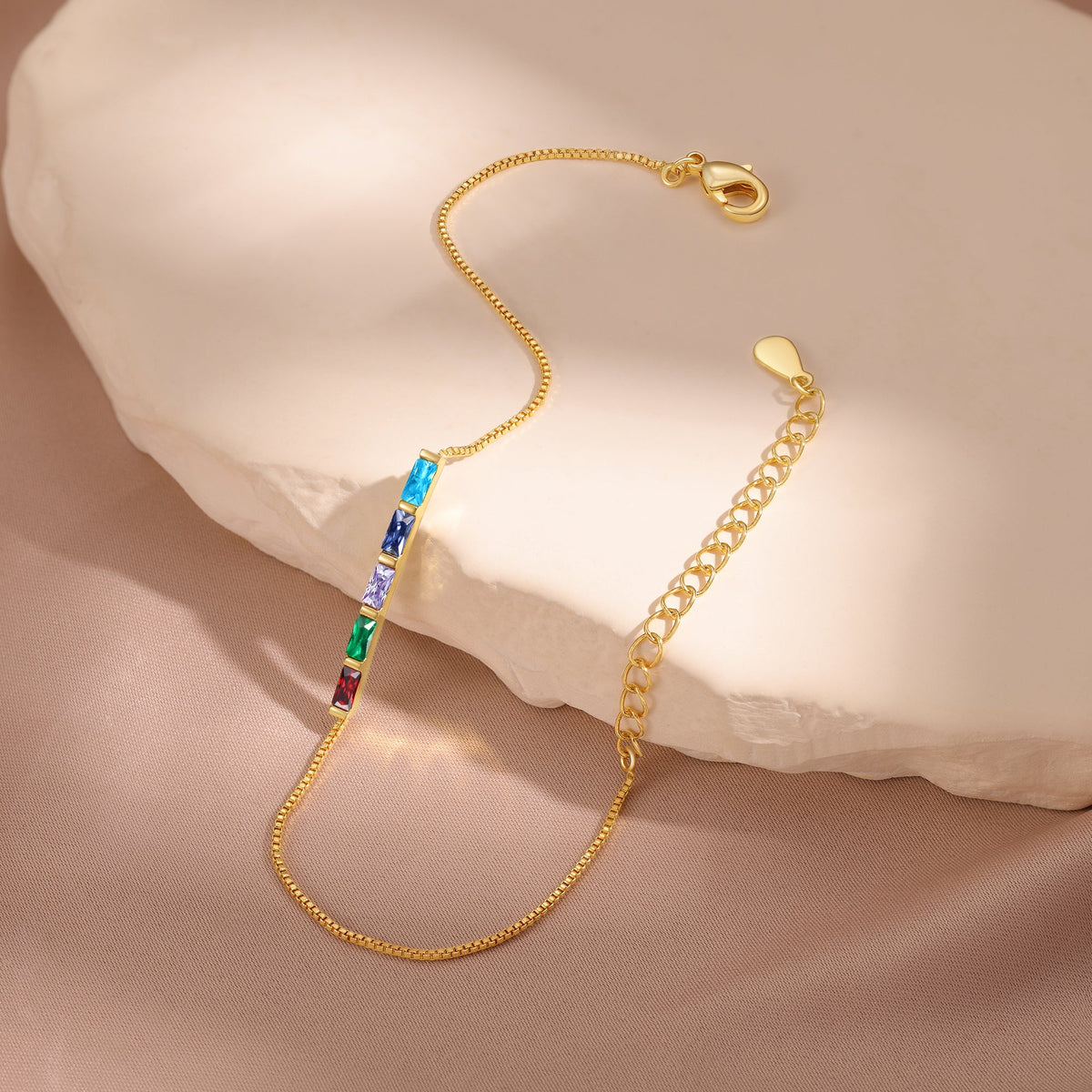 Custom Birthstone Bracelet