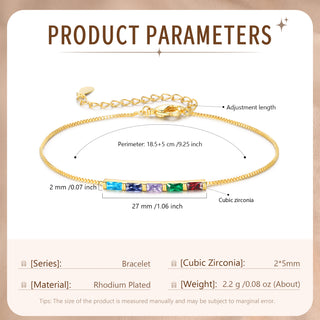 Custom Birthstone Bracelet