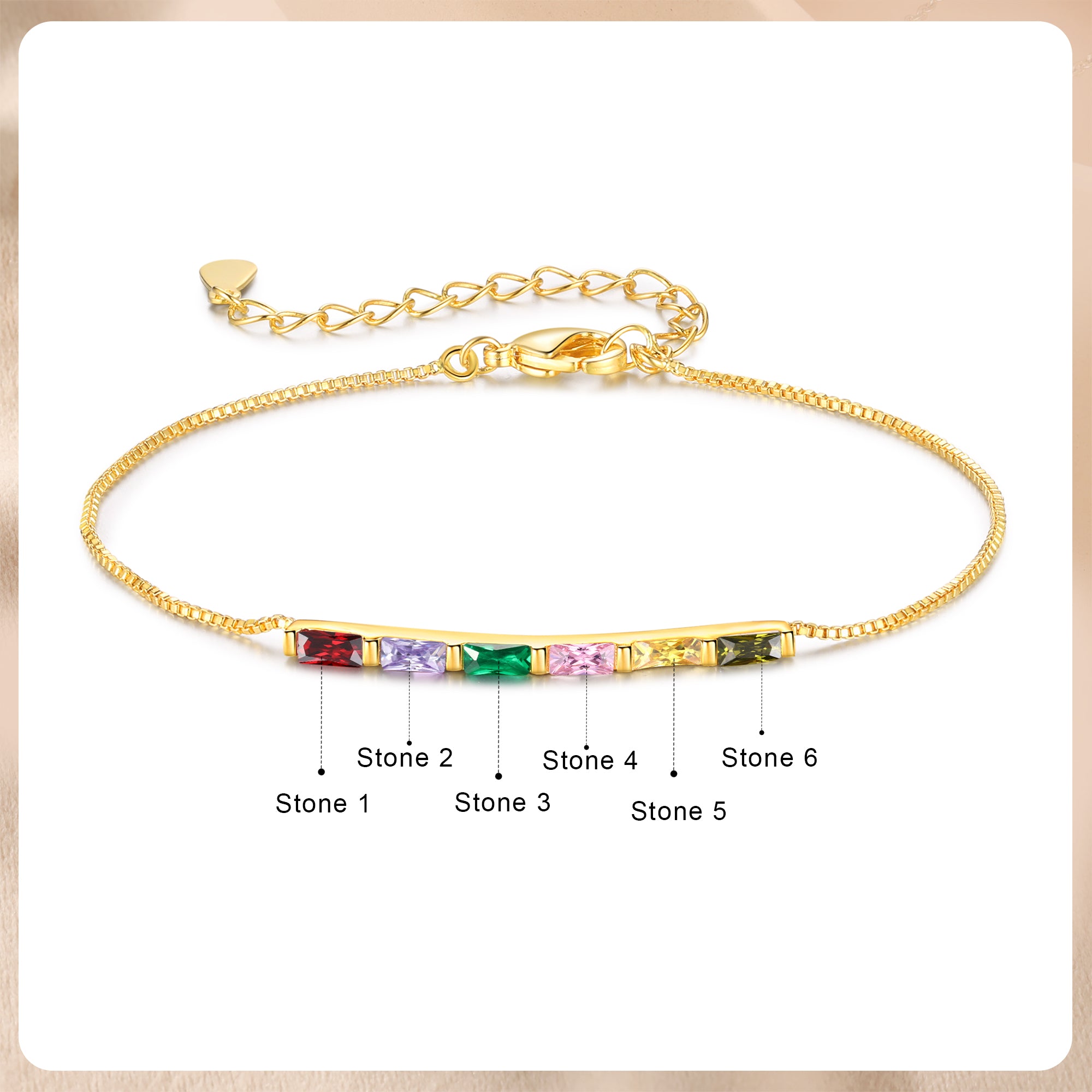 Custom Birthstone Bracelet