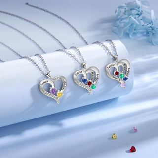 925 Sterling silver Custom Birthstone necklace