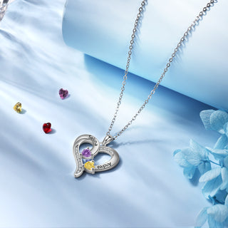 925 Sterling silver Custom Birthstone necklace