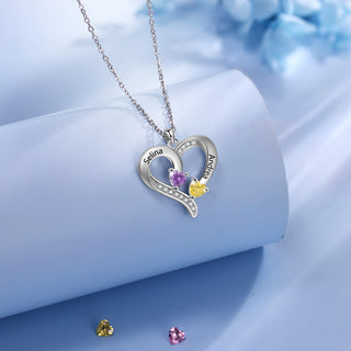 925 Sterling silver Custom Birthstone necklace