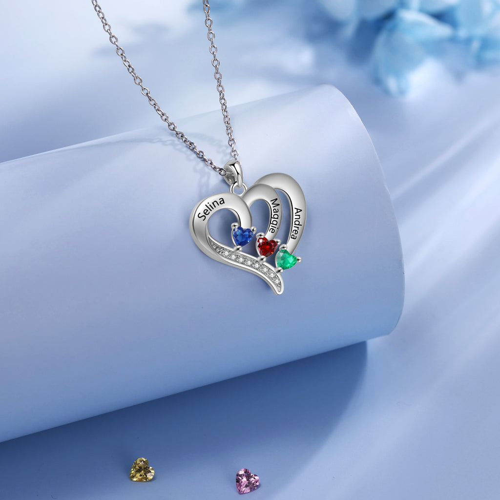 925 Sterling silver Custom Birthstone necklace