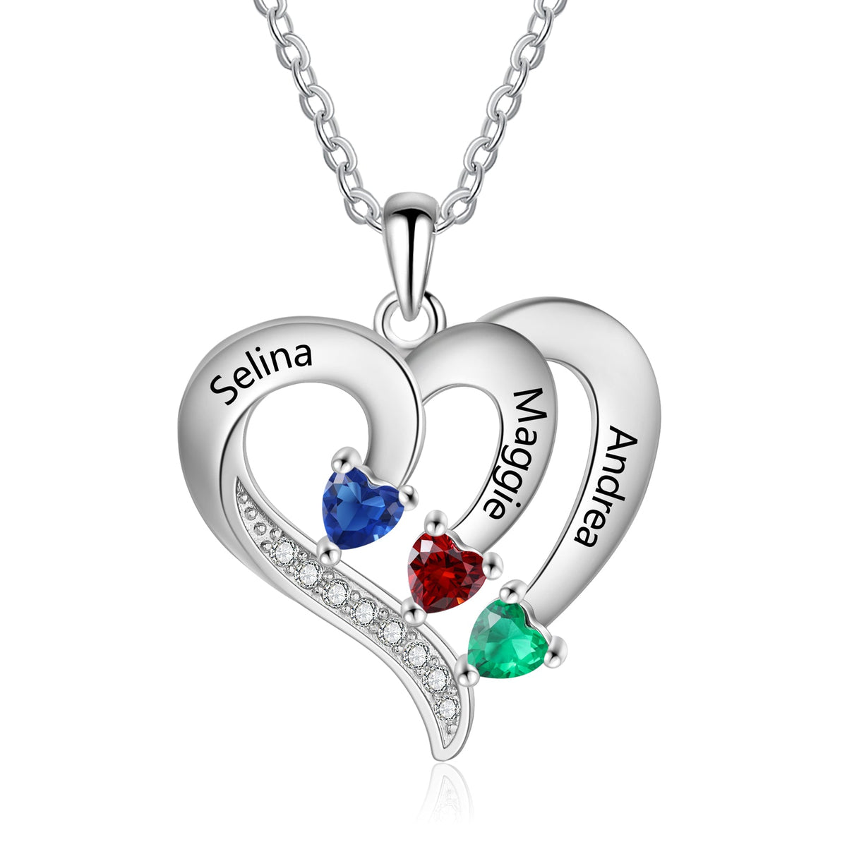 925 Sterling silver Custom Birthstone necklace
