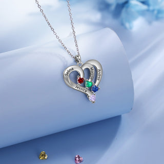 925 Sterling silver Custom Birthstone necklace