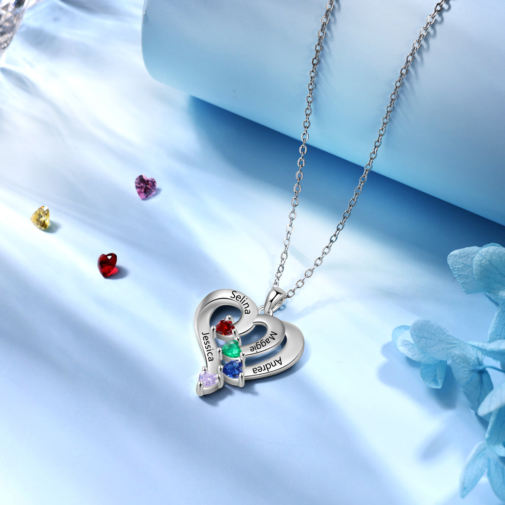 925 Sterling silver Custom Birthstone necklace