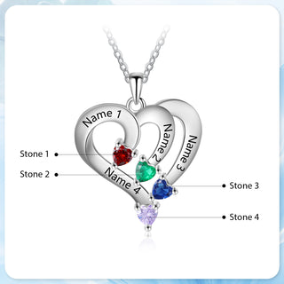 925 Sterling silver Custom Birthstone necklace