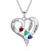 925 Sterling silver Custom Birthstone necklace