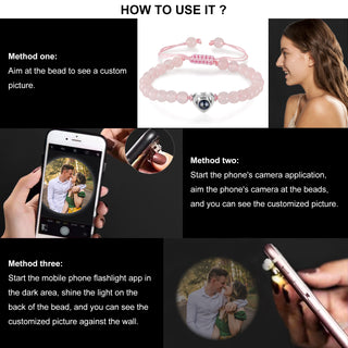 Custom Photo projection bracelet