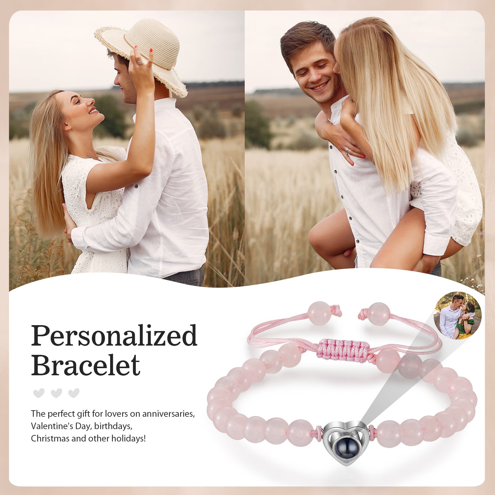 Custom Photo projection bracelet