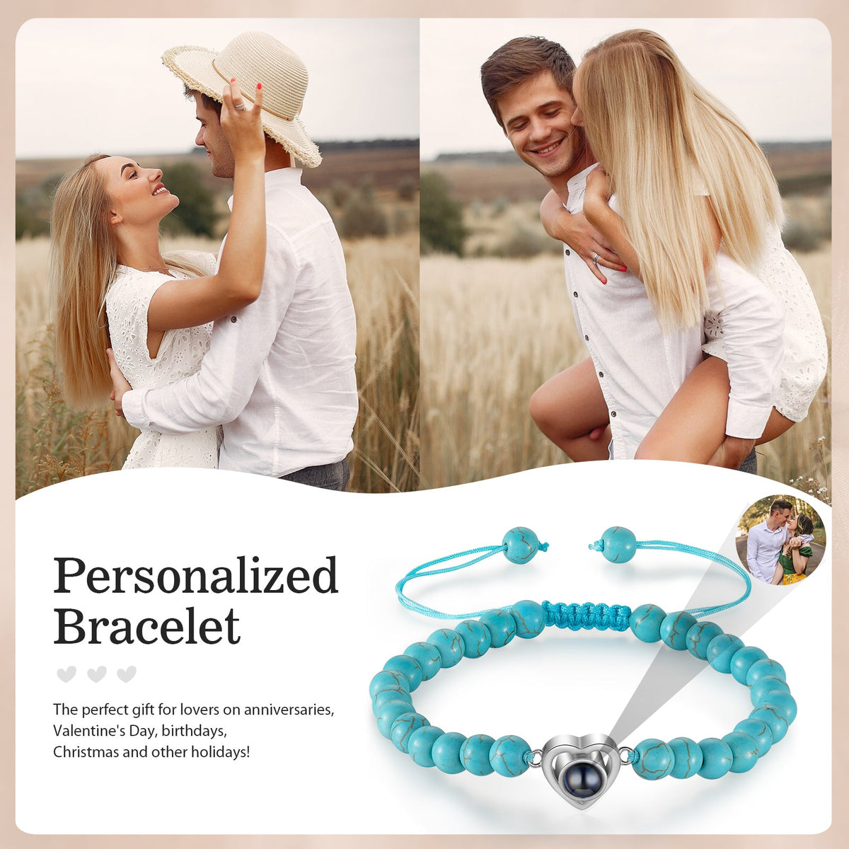 Custom Photo projection bracelet