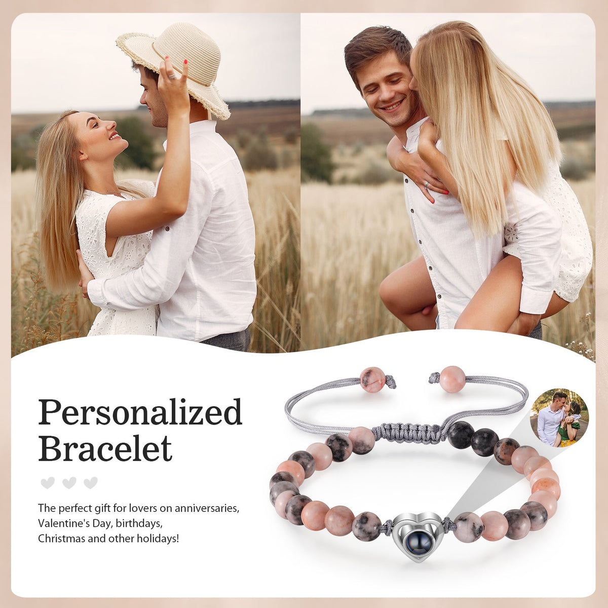 Custom Photo projection bracelet