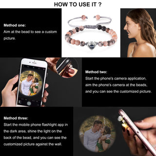 Custom Photo projection bracelet