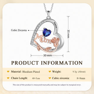 Custom Birthstone necklace