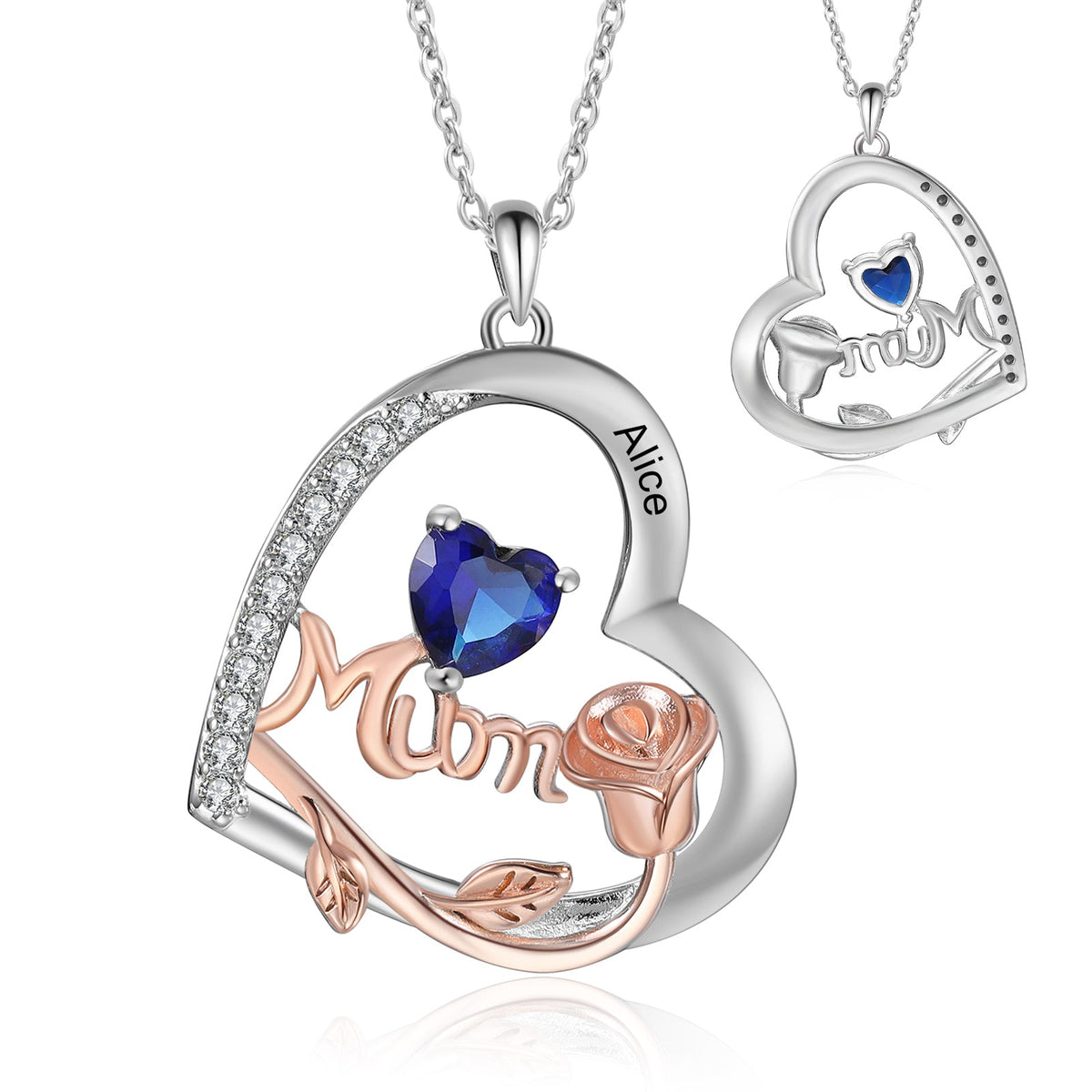 Custom Birthstone necklace