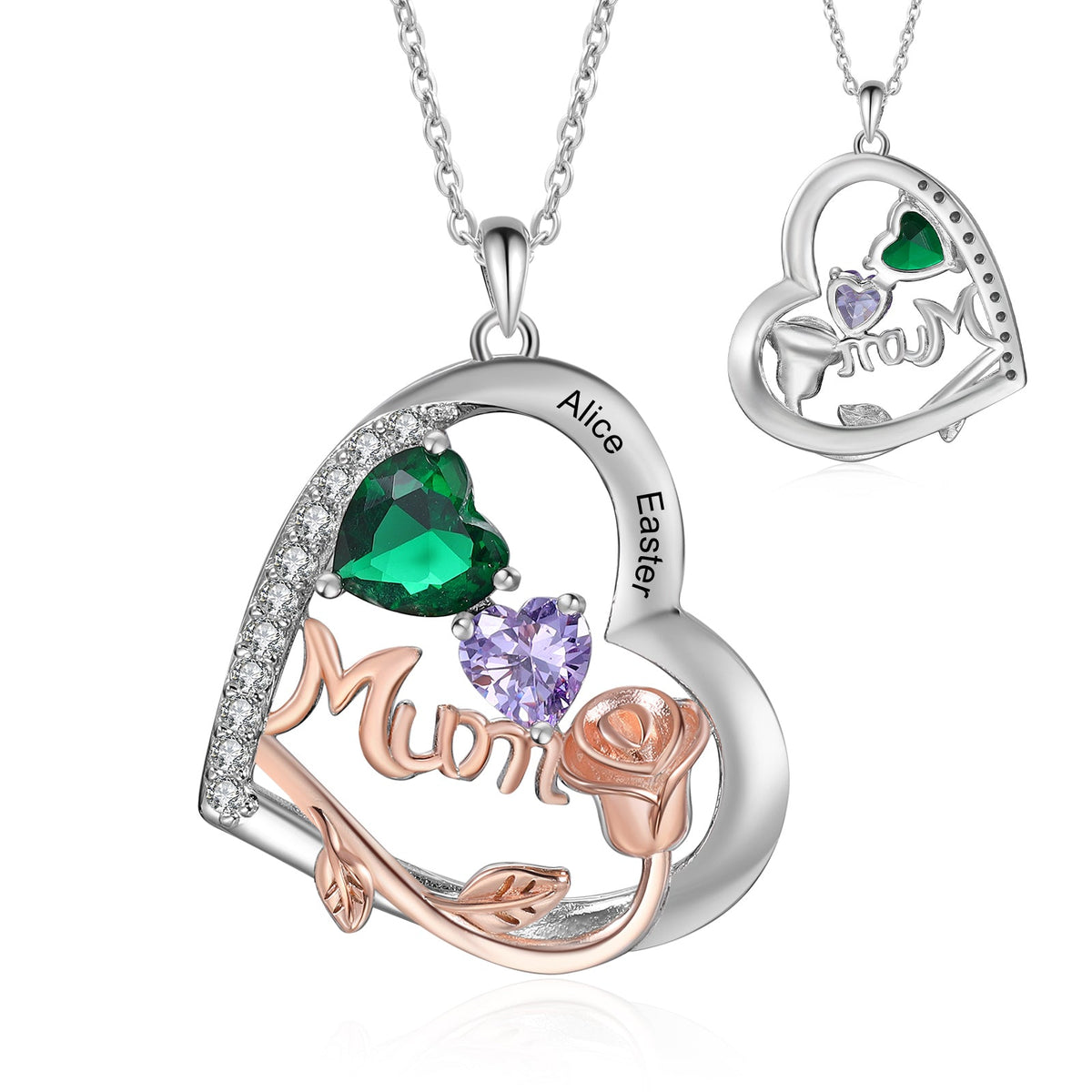 Custom Birthstone necklace