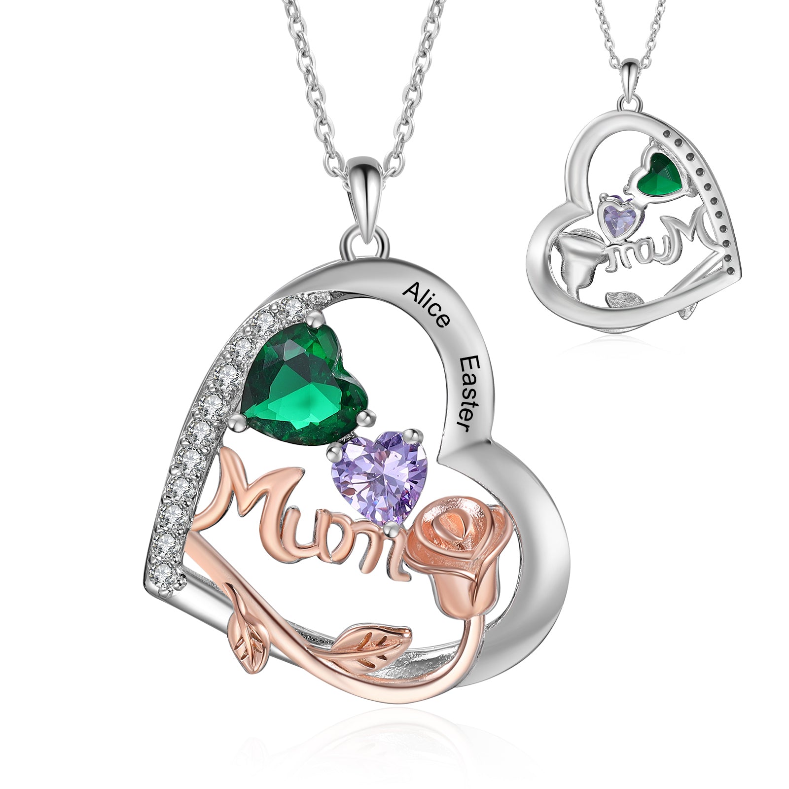Custom Birthstone necklace