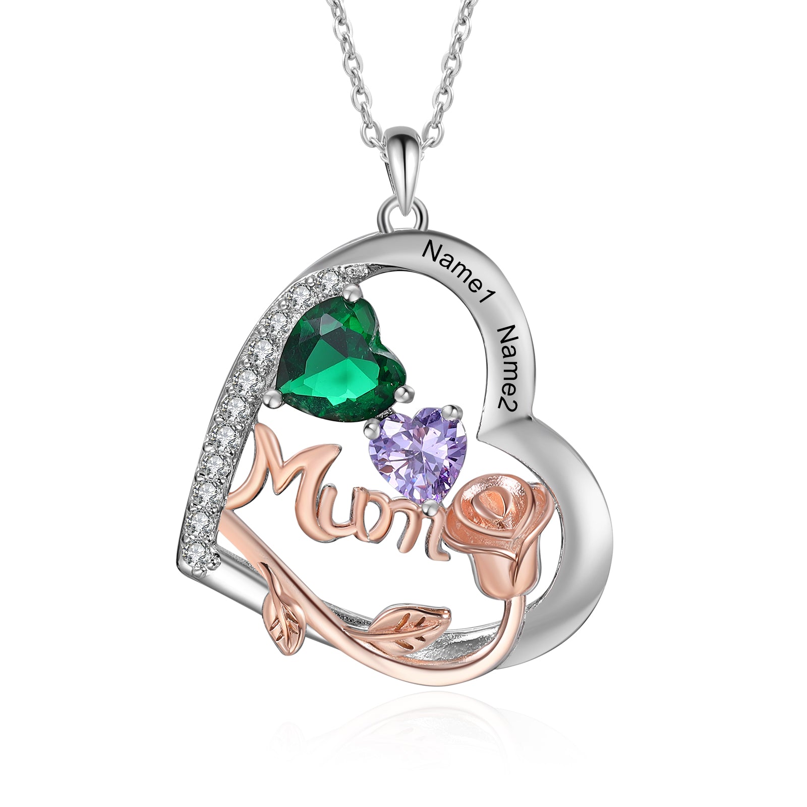 Custom Birthstone necklace
