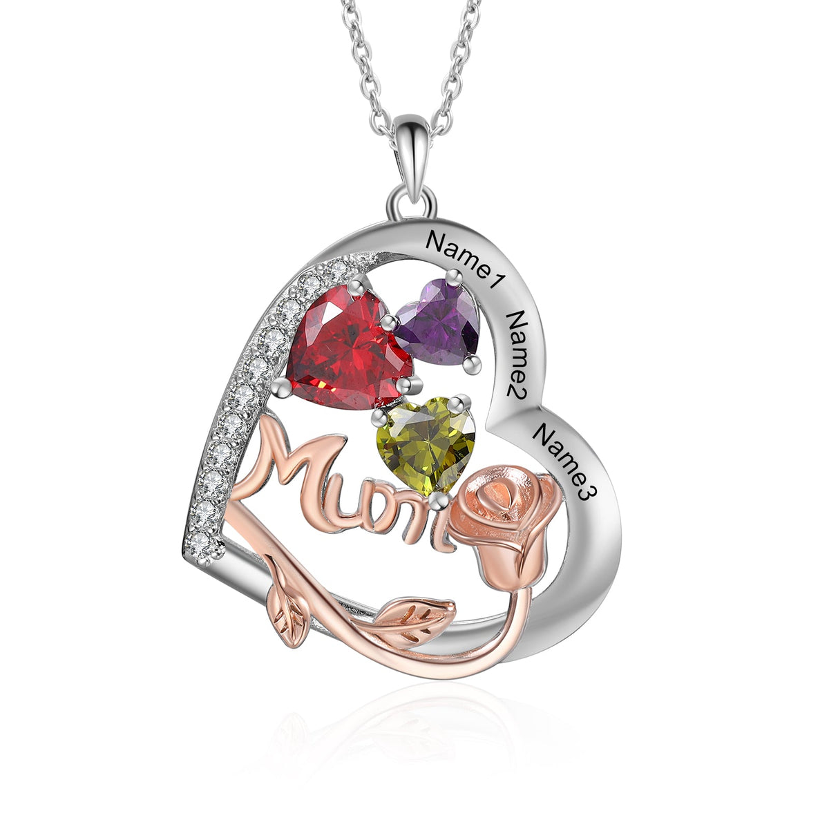 Custom Birthstone necklace
