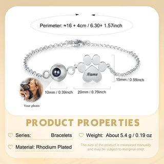 Custom Photo projection bracelet