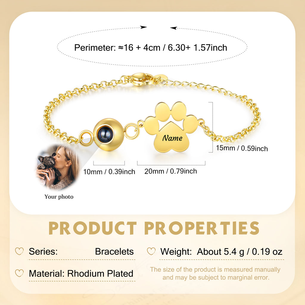 Custom Photo projection bracelet