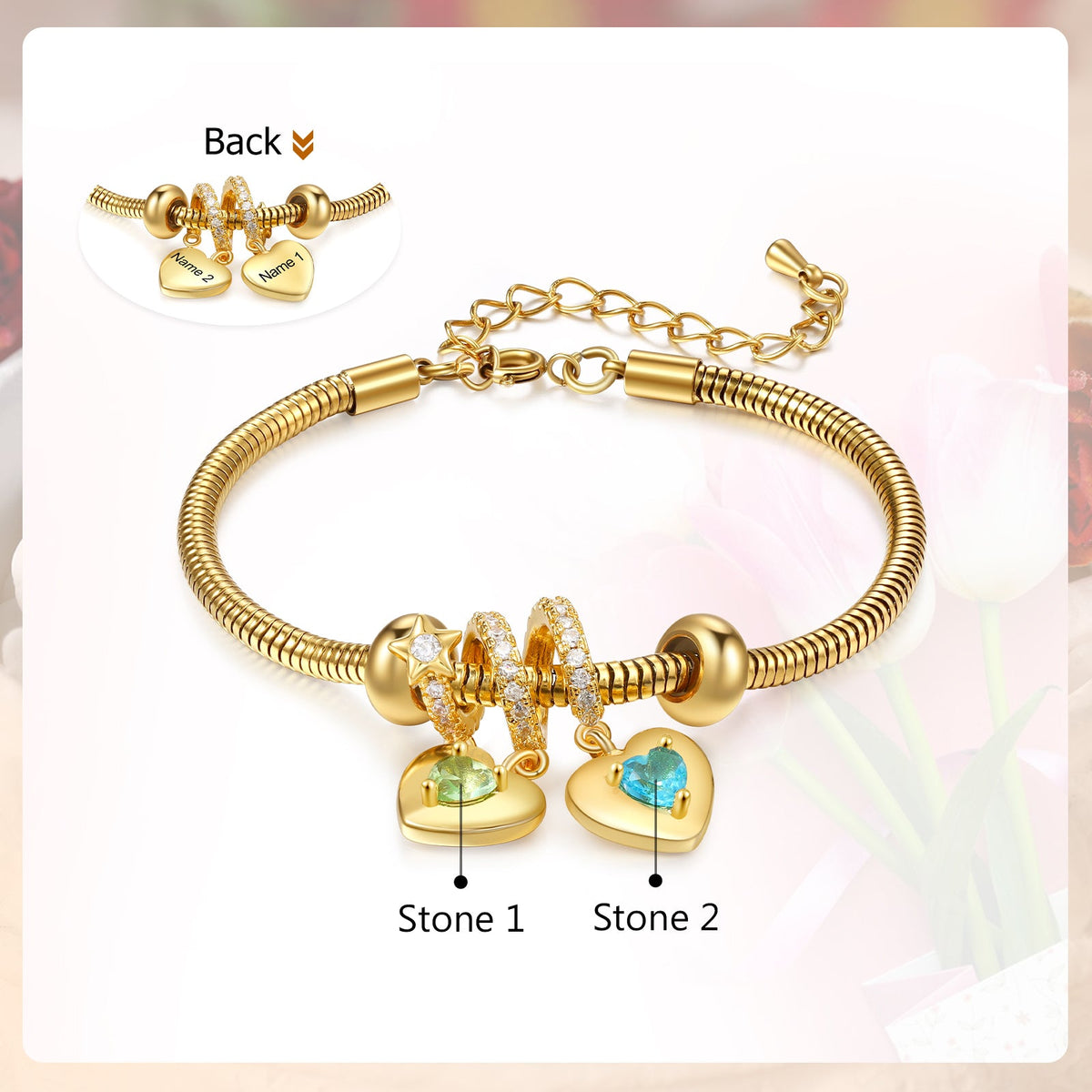 Custom Birthstone Bracelet