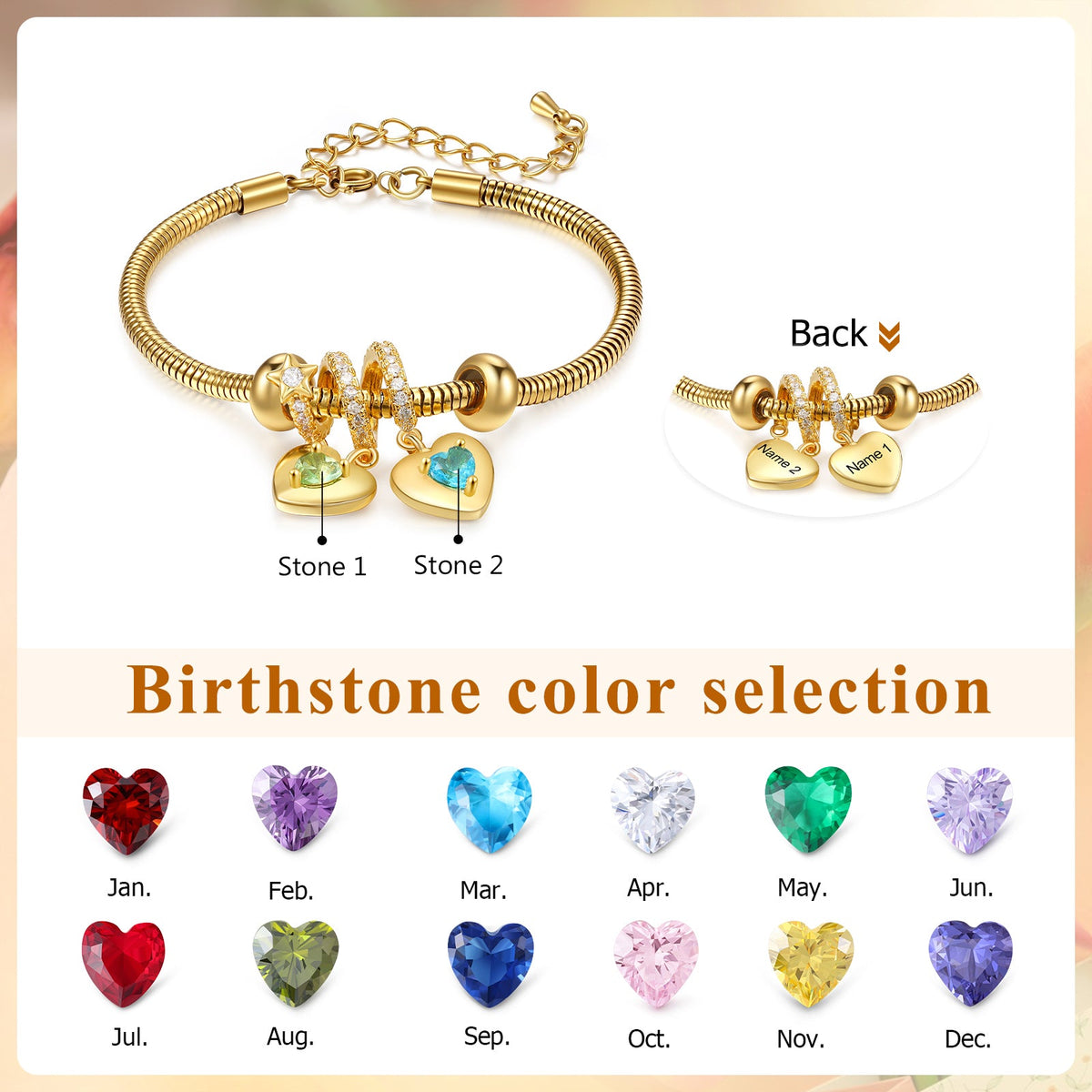 Custom Birthstone Bracelet