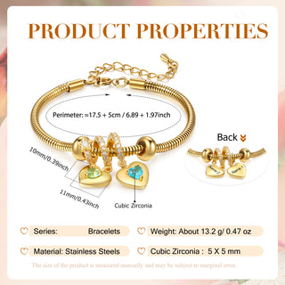 Custom Birthstone Bracelet