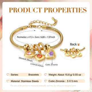 Custom Birthstone Bracelet