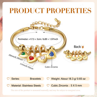 Custom Birthstone Bracelet