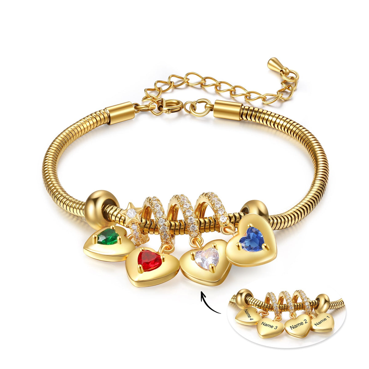 Custom Birthstone Bracelet