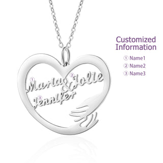 Custom Name Hug Necklace