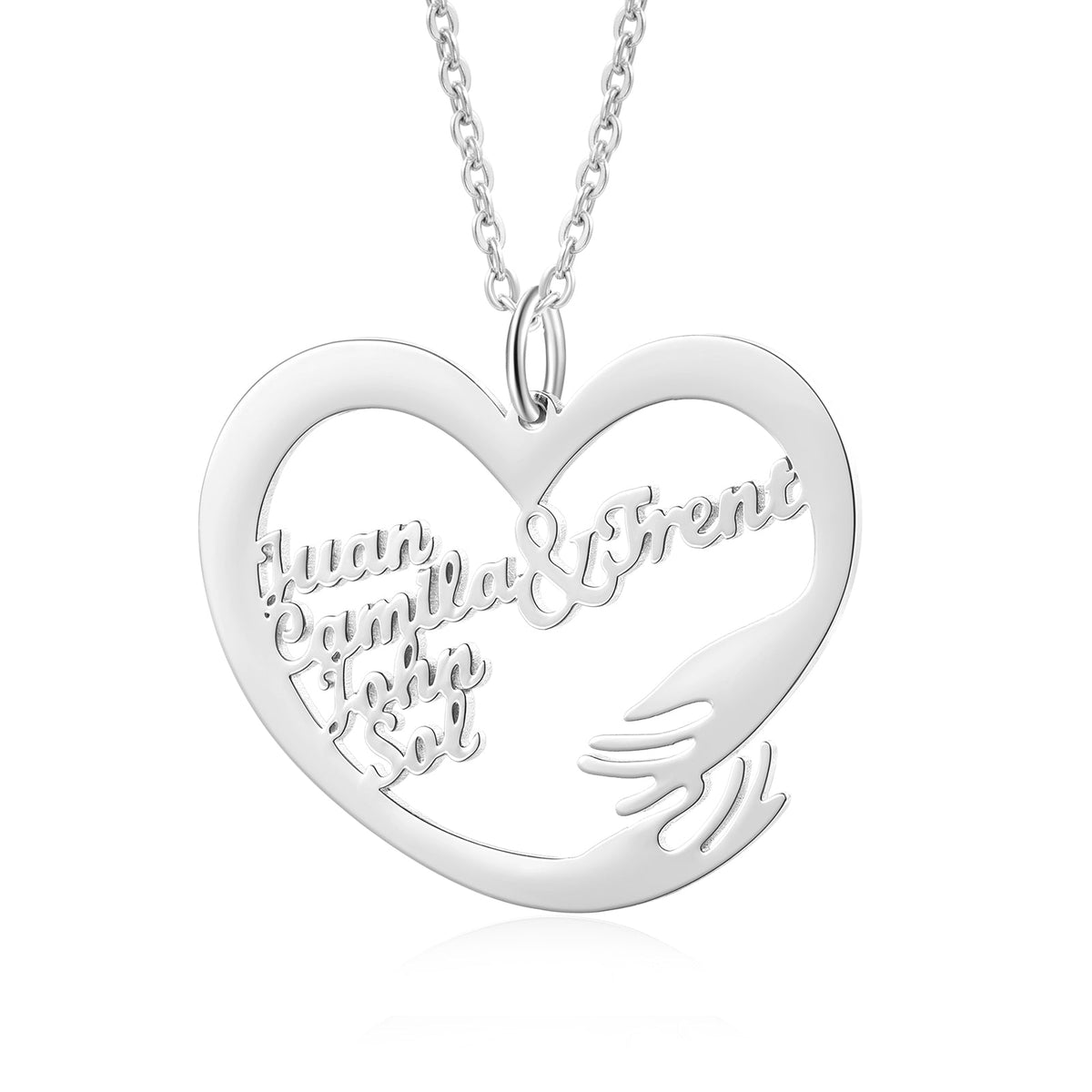 Custom Name Hug Necklace