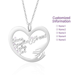 Custom Name Hug Necklace