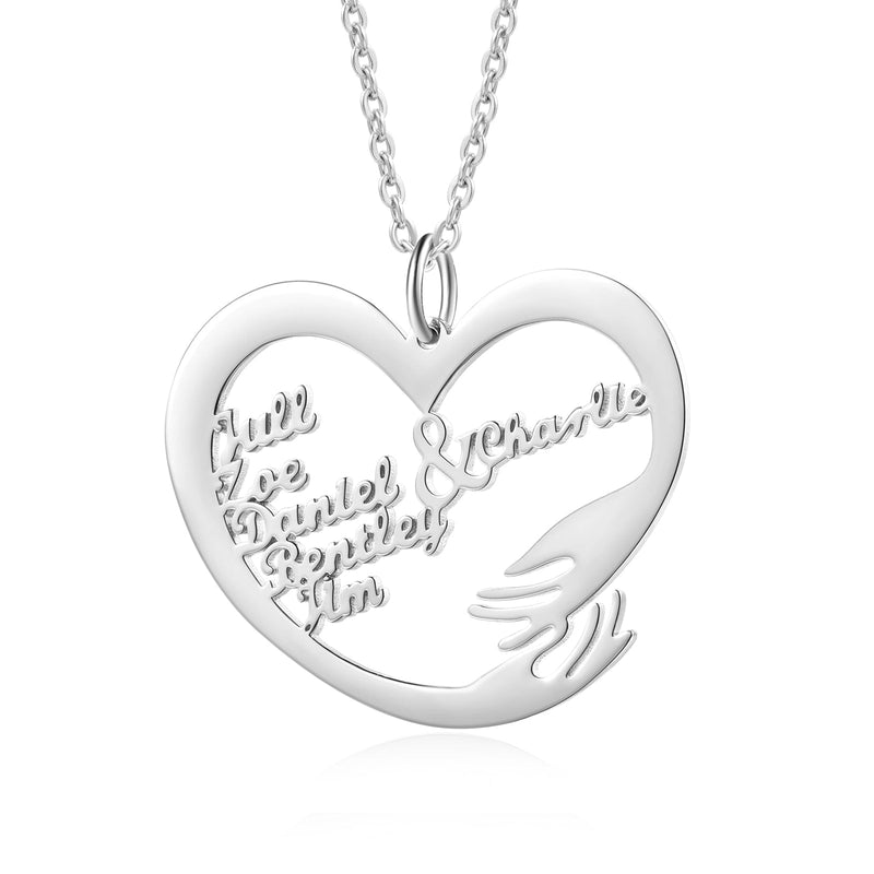 Custom Name Hug Necklace