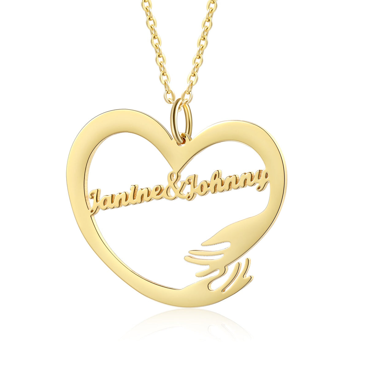 Custom Name Hug Necklace