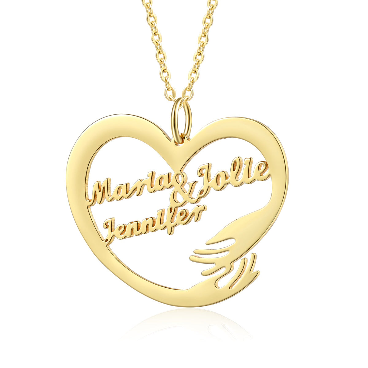 Custom Name Hug Necklace