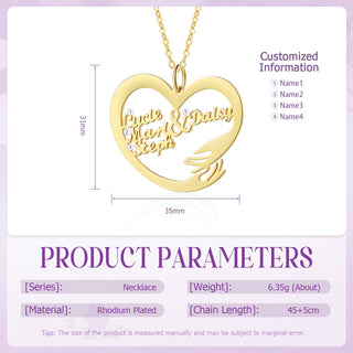 Custom Name Hug Necklace