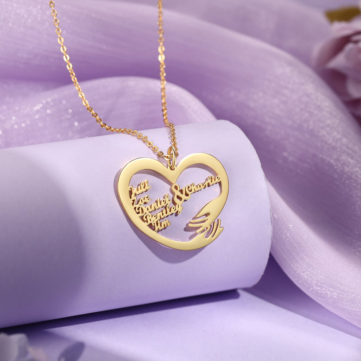 Custom Name Hug Necklace