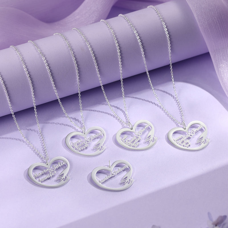 Custom Name Hug Necklace