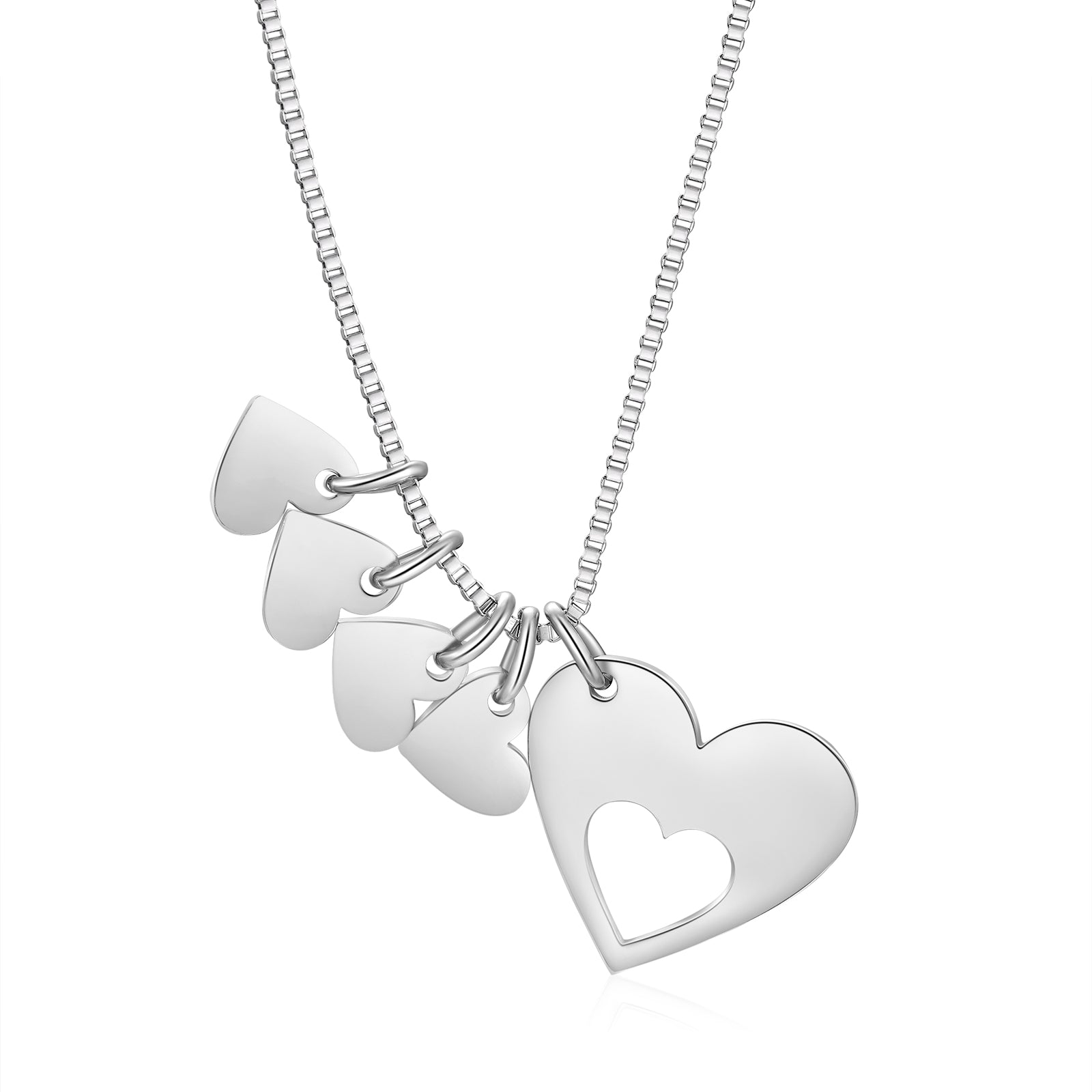 Engraved Name Heart ecklace