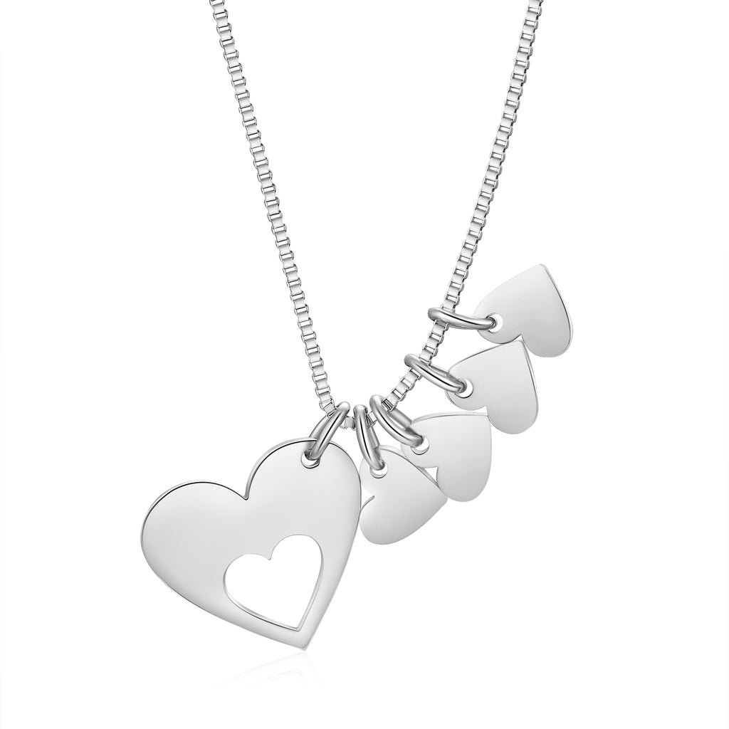 Engraved Name Heart ecklace