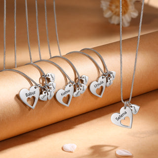 Engraved Name Heart ecklace