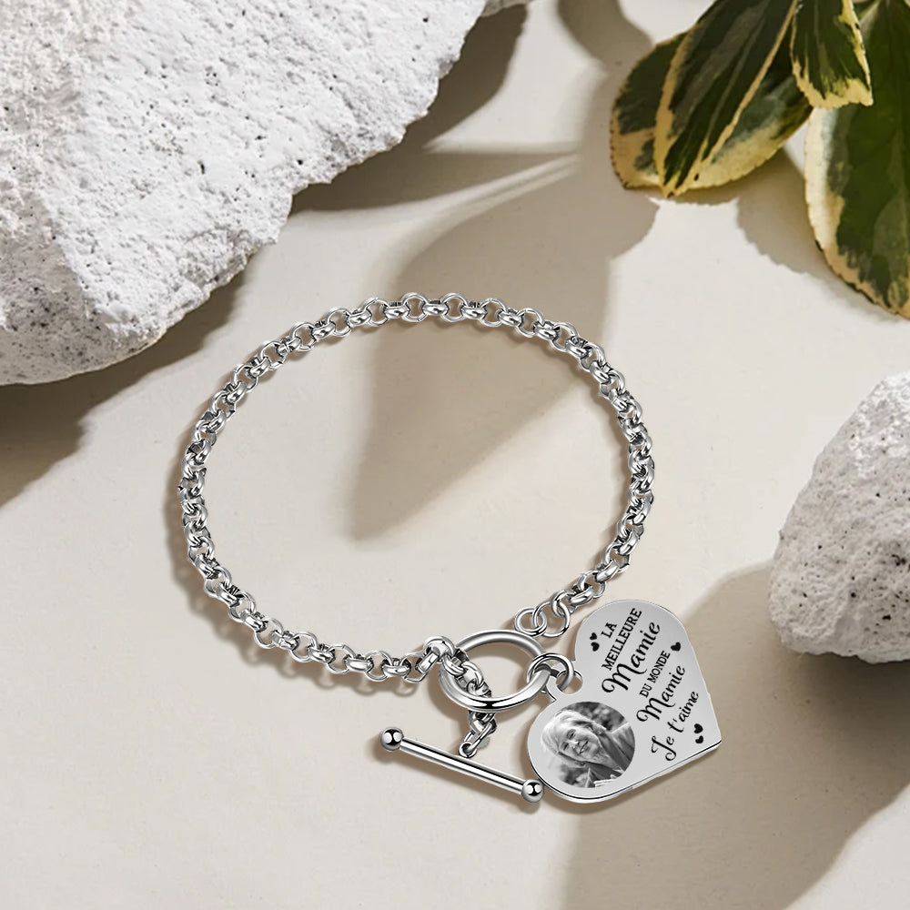 Customized Grandma Photo Bracelet