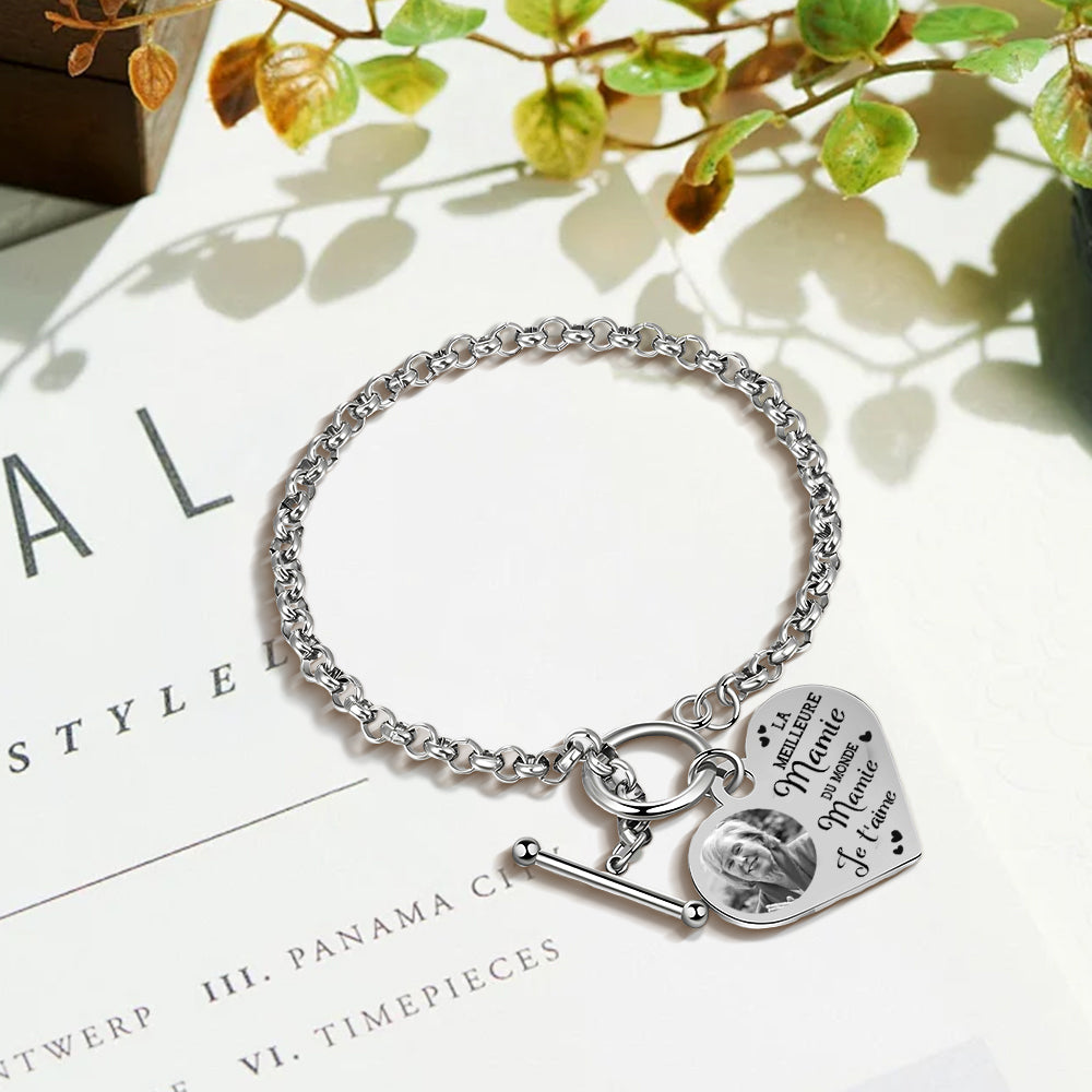 Customized Grandma Photo Bracelet