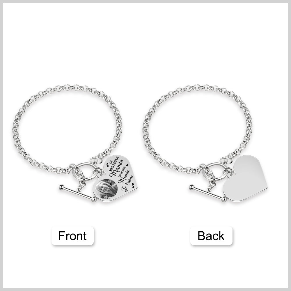 Customized Grandma Photo Bracelet