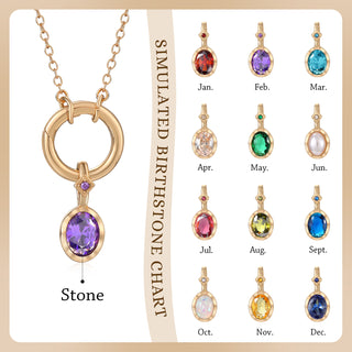 Custom Birthstone Necklace