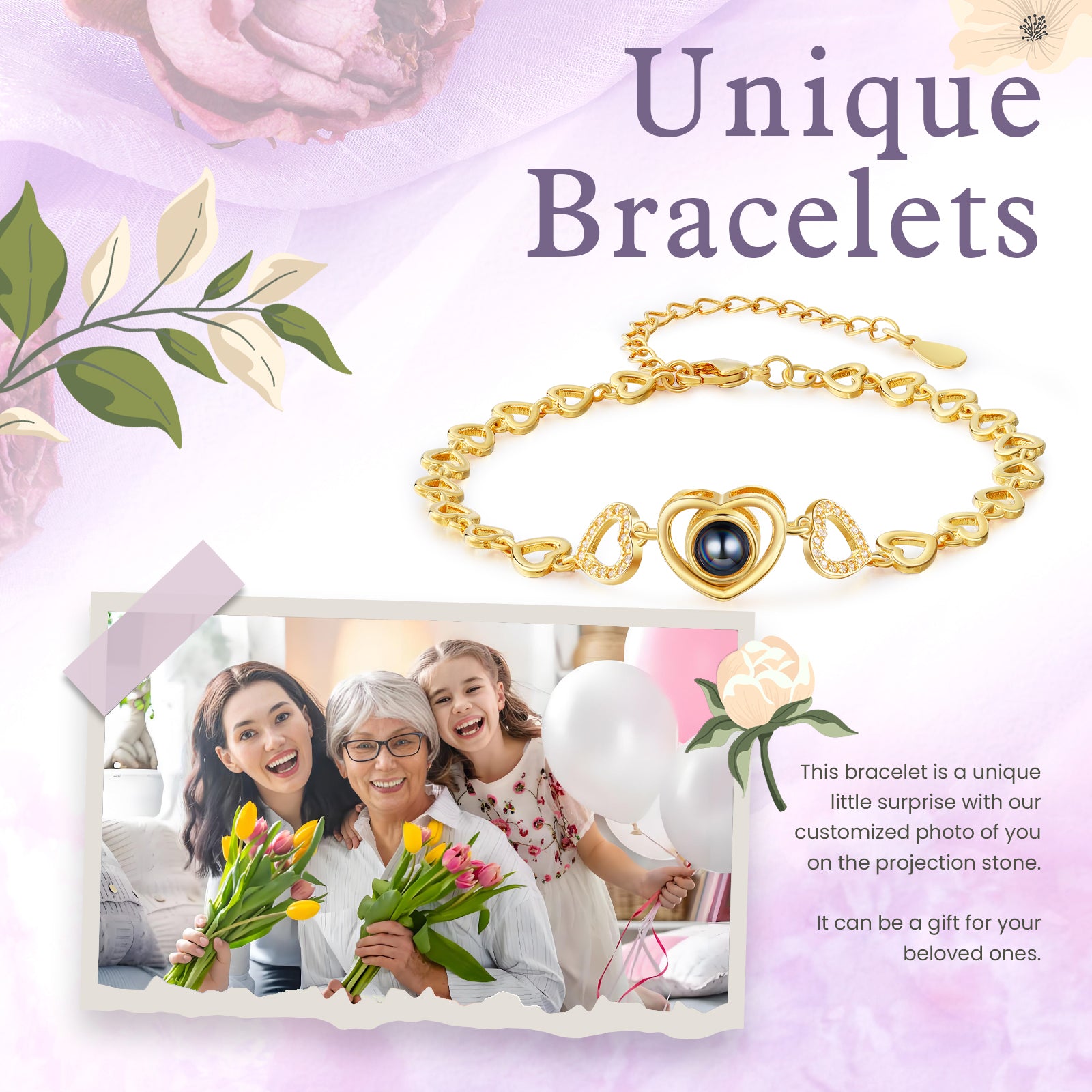 Custom Photo Projection Bracelet