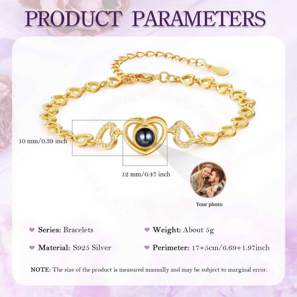 Custom Photo Projection Bracelet